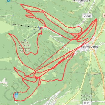 Trace GPS Balades autour de Formiguères, itinéraire, parcours