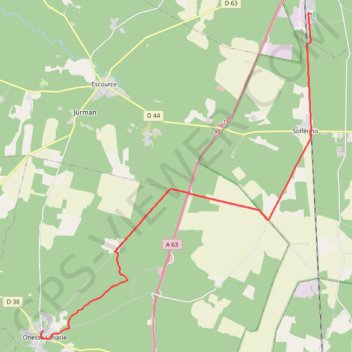 Trace GPS La voie de Tours (GR 655), itinéraire, parcours