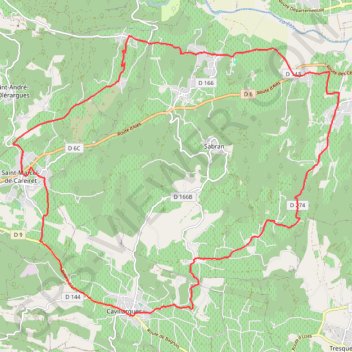 Trace GPS 2017-12-17_08-37-33_-_cycling[1], itinéraire, parcours