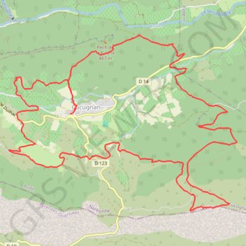 Trace GPS Trail de Quéribus - Cucugnan, itinéraire, parcours