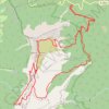 Trace GPS Granier en huit depuis la route du Col (Chartreuse), itinéraire, parcours