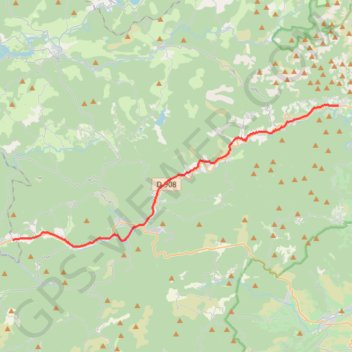 Trace GPS Grande Traversée de l'Hérault - itinéraire Sud - de Courniou à Mons-la-Trivalle, itinéraire, parcours