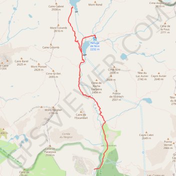 Trace GPS été 2019-J2bb-ref nice-lac long-pont du countet, itinéraire, parcours