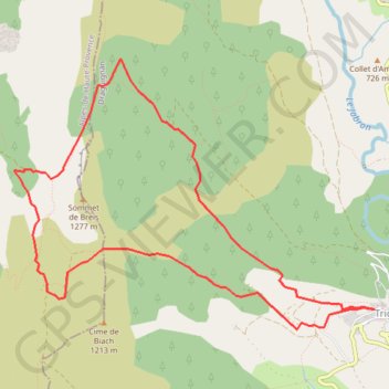 Trace GPS Tour de Breis, itinéraire, parcours
