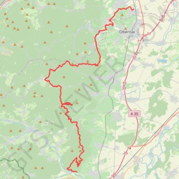 Trace GPS Le Parcours des Écureuils, itinéraire, parcours