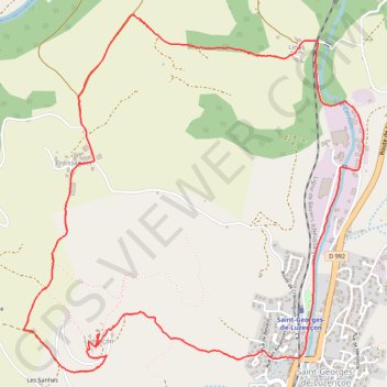 Trace GPS De Linas à Luzençon, itinéraire, parcours