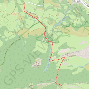 Trace GPS Pic du Pibeste, itinéraire, parcours