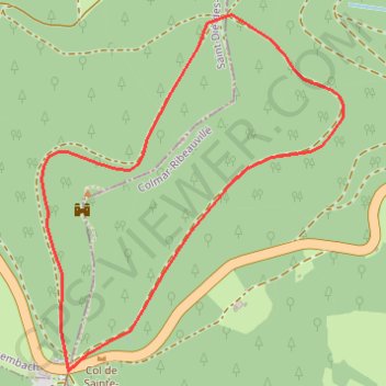 Trace GPS Val d'Argent - Tour du Château de Faîte, itinéraire, parcours