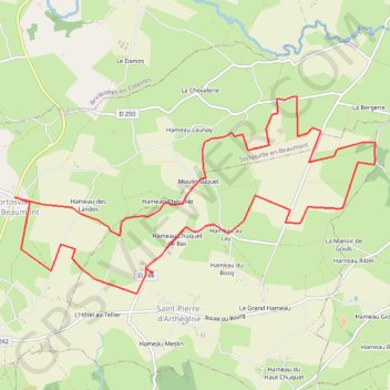 Trace GPS Sortoville-en-beaumont, itinéraire, parcours