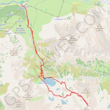 Trace GPS Pic de Tracens, itinéraire, parcours
