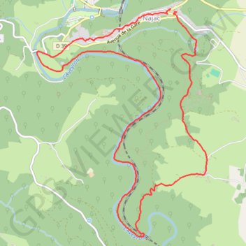 Trace GPS Vallée de L'Aveyron - Najac, itinéraire, parcours