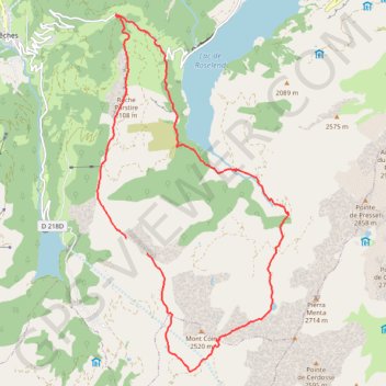 Trace GPS Rando Beaufortain, itinéraire, parcours