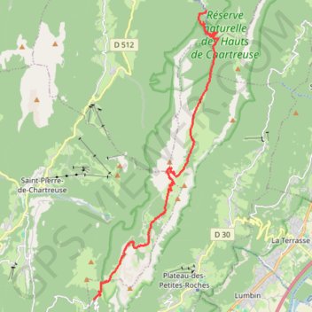 Trace GPS Col du Coq - Cirque de Saint-Même, itinéraire, parcours