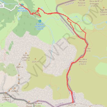 Trace GPS Soum de l'Escalette, itinéraire, parcours