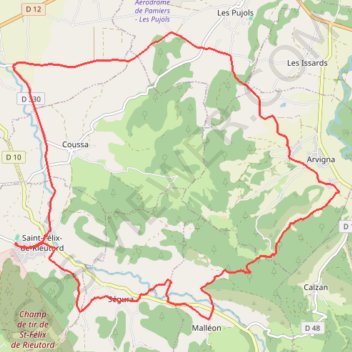 Trace GPS Bosse du Plantaurel, itinéraire, parcours