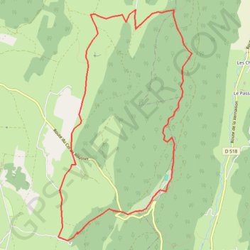 Trace GPS Boucle de Vassieux en Vercors, itinéraire, parcours