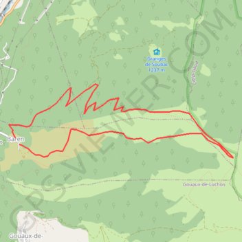 Trace GPS La Pique Pic de Maupas, itinéraire, parcours