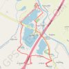 Trace GPS Mazères tour des lacs, itinéraire, parcours
