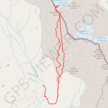Trace GPS Mont Miravidi par le col des Veis, itinéraire, parcours