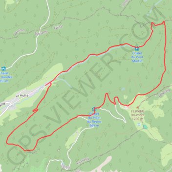 Trace GPS Le Drumont par la Hutte - Bussang, itinéraire, parcours