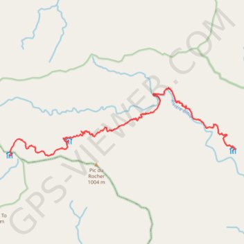 Trace GPS GR NC1 - Etape 6 - Du refuge des Tristaniopsis au refuge de la Mine Soleil, itinéraire, parcours