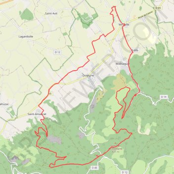 Trace GPS Entre Plaine et Montagne, itinéraire, parcours