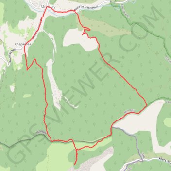 Trace GPS Montjay sommet du bois d'ESTEVE, itinéraire, parcours