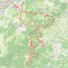 Trace GPS Sampoutaire - Saint-Paul-en-Jarez, itinéraire, parcours