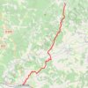Trace GPS Compostelle - Voie de Vézelay en Gironde - Pellegrue - La Réole (Conseil Général), itinéraire, parcours