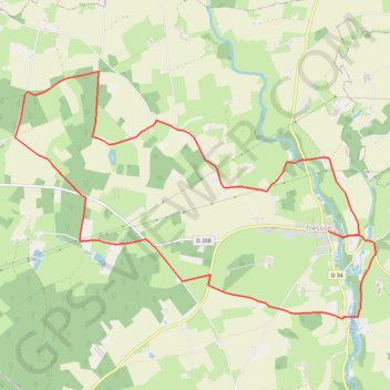 Trace GPS Tresson - La Vallée de l'Étangsort, itinéraire, parcours