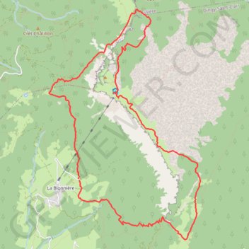 Trace GPS Le Parmelan par le col du Pertuis (boucle), itinéraire, parcours