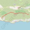 Trace GPS Chemin des crêtes d'Ajaccio - Haute corniche, itinéraire, parcours
