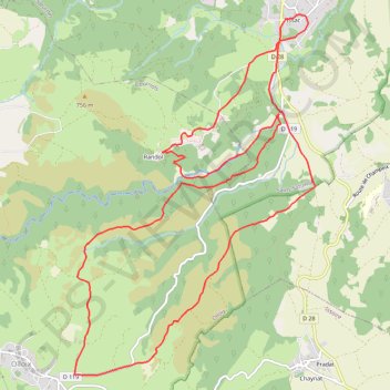 Trace GPS Randonnée à Saint-Saturnin, itinéraire, parcours