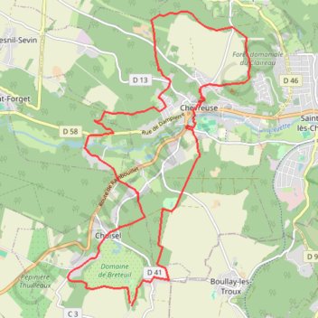 Trace GPS Breteuil, itinéraire, parcours