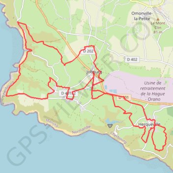 Trace GPS L'Ode au Raz des Haguards - Jobourg, itinéraire, parcours