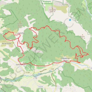 Trace GPS Cols de Gorodel, des Caux et d'Ayaste, Montgardy la Mure, itinéraire, parcours