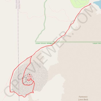Trace GPS Cinder Cone Trail, itinéraire, parcours