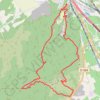 Trace GPS Tracé 31 janv. 2016 Oregon Beauregard, itinéraire, parcours