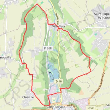Trace GPS Autour de Caniel - Vittefleur, itinéraire, parcours