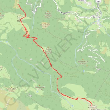 Trace GPS Casque du Lhéris - Gerde, itinéraire, parcours