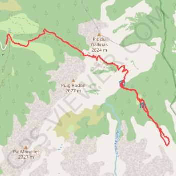 Trace GPS Caranca Coume de Bassibes, itinéraire, parcours