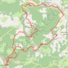 Trace GPS Bruniquel-Couyrac-grotte du Capucin-Saint Antonin, itinéraire, parcours