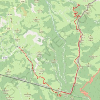 Trace GPS Le Sentier des Contrebandiers - De Espila à Urepel, itinéraire, parcours