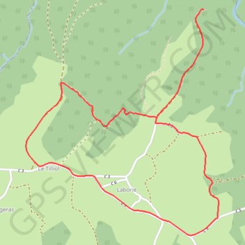 Trace GPS Le site de Lestrange - Lapleau - Pays d'Égletons, itinéraire, parcours