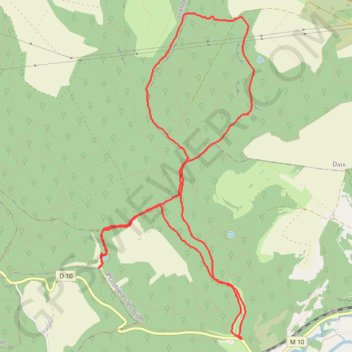 Trace GPS Plombières-les-Dijon - Circuit des sources, itinéraire, parcours