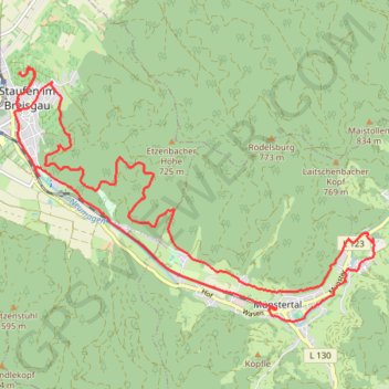 Trace GPS Munstertal, itinéraire, parcours