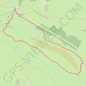 Trace GPS Le tour de La Jambe - Prat-de-Bouc, itinéraire, parcours