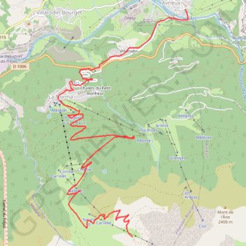 Trace GPS Mont Cenis - DH de la Norma, itinéraire, parcours