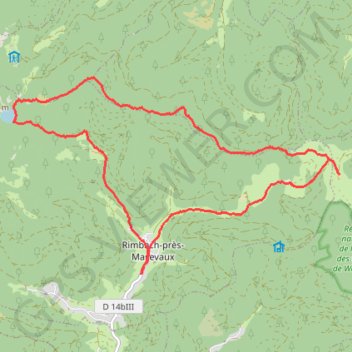 Trace GPS Le Sternsee depuis le Belacker, itinéraire, parcours