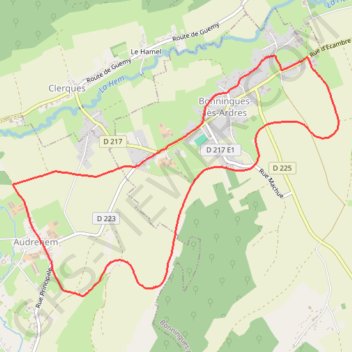 Trace GPS La Ligne d'Anvin - Audrehem, itinéraire, parcours